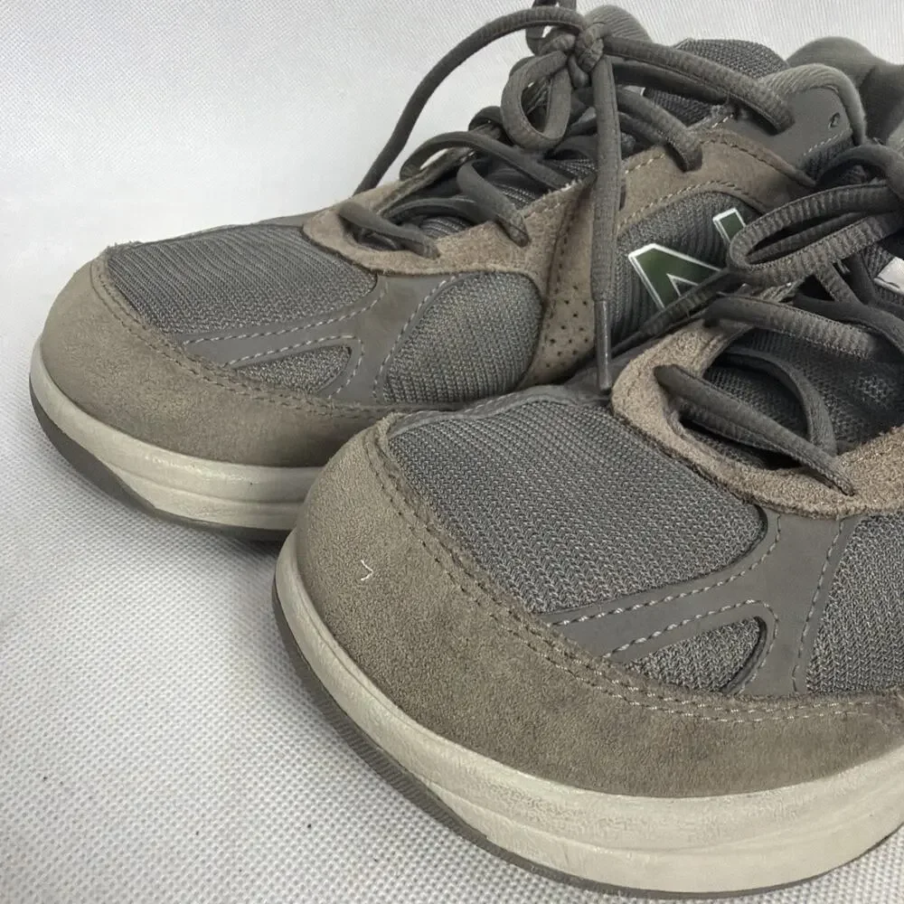 New Balance 877 Walking Shoes Men's 9.5 D Grey Suede Mesh Upper MW877GT